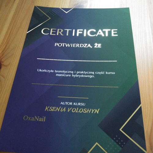 certyfikat, plakat beauty,  grafika do salonu kosmetycznego, elegancki certyfikat, dyplom glamour, projekt glamour beauty, plakat do gabinetu kosmetycznego, dyplom glamour, dyplom gold, dyplom złocony, certyfikat złocone, certyfikaty szkoleniowe premium