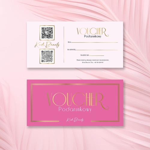 voucher voucher upominkowy bon podarunkowy druk voucherów, prezent voucher, voucher walentynkowy, voucher na urodziny, voucher beauty, voucher złocony, voucher gold, voucher spa, voucher dla dwojga, voucher indywidualny projekt, tani voucher
