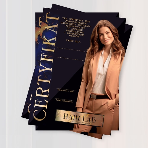 certyfikat, plakat beauty,  grafika do salonu kosmetycznego, elegancki certyfikat, dyplom glamour, projekt glamour beauty, plakat do gabinetu kosmetycznego, dyplom glamour, dyplom gold, dyplom złocony, certyfikat złocone, certyfikaty szkoleniowe premium