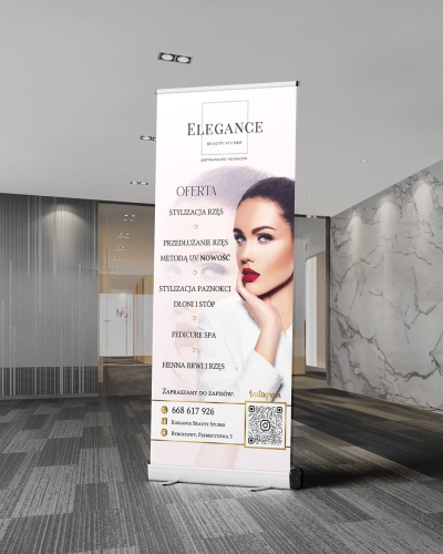 rollup reklamowy, rollup 85x200, rollup banner, roll up, rollup cena, tani rollup, mocny rollup, projekt rollup, druk rollup, rollup 100 x 200, rollup beauty, rollup indywidualny projekt