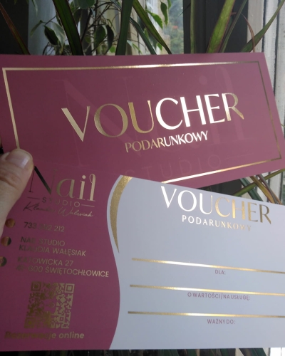 voucher voucher upominkowy bon podarunkowy druk voucherów, prezent voucher, voucher walentynkowy, voucher na urodziny, voucher beauty, voucher złocony, voucher gold, voucher spa, voucher dla dwojga, voucher indywidualny projekt, tani voucher