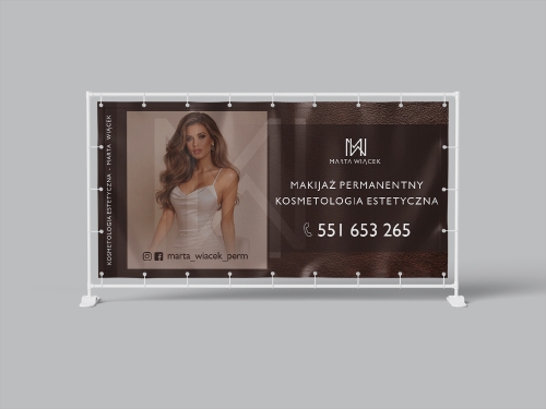 baner reklamowy, tani baner, baner plandeka,  beauty baner, baner glamour, baner projekt, baner druk,  banery oczkowane, banery zgrzewane, banery gotowe, baner do salonu kosmetycznego, baner do salonu beauty, elegancki baner, baner róż, baner złoto