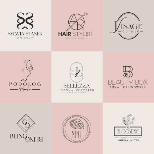 logo premium glamour, logo beauty monogram, indywidualny projekt logo, branding premium, eleganckie logo, profesjonalne logo, identyfikacja wizualna, moodboard , księga znaku logo, nowoczesny design logo, personalizowane logo premium