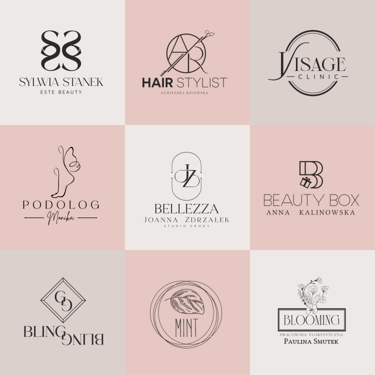 logo premium glamour, logo beauty monogram, indywidualny projekt logo, branding premium, eleganckie logo, profesjonalne logo, identyfikacja wizualna, moodboard , księga znaku logo, nowoczesny design logo, personalizowane logo premium