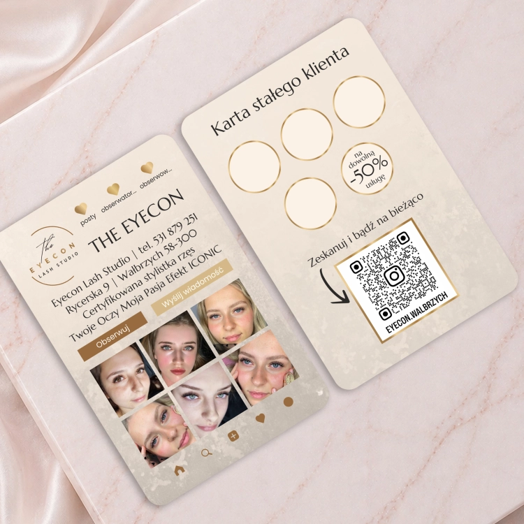 wizytówki instagramowe, insta wizytówki, wizytówki social media, wizytówki z twoim instagramem, instawizytówki, wizytówki z kodem QR, wizytówki instagram, wizytówki beauty, insta wizytówki, glamour wizytówki instagramowe z kodem QR dla branży beauty